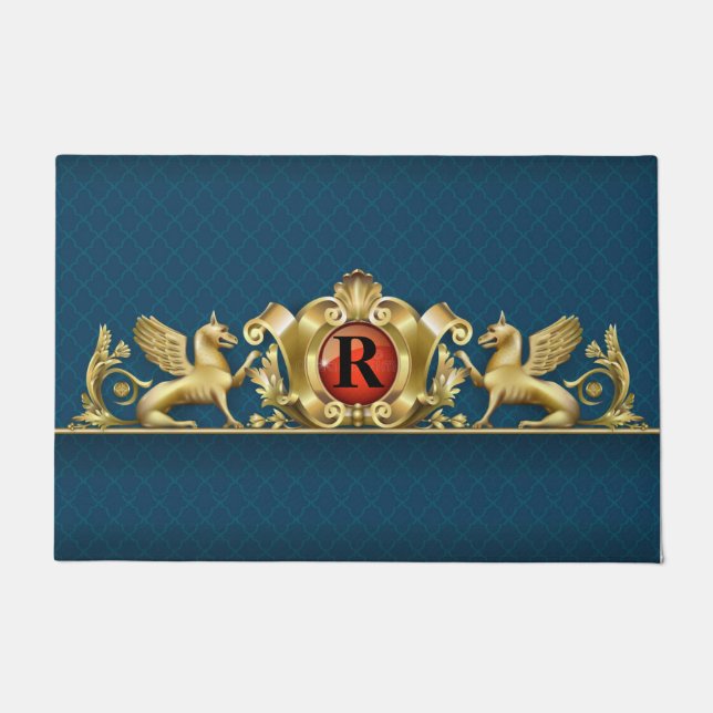 Paillasson Crête Griffin personnalisée (Devant)