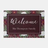 Paillasson Crimson Lotus Elegance Motif - Le Lotus Blanc (Devant)