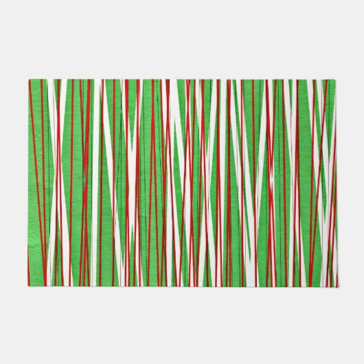 Paillasson Crise de Noël, rouge et vert (Devant)