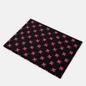 Paillasson Crochis Fuchsia sur noir (Incliné)
