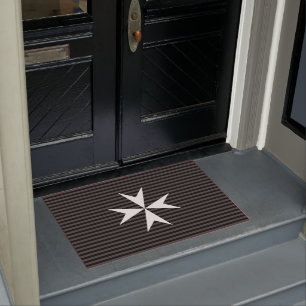 Paillasson Croix blanche médiévale   Ordre de Saint-Jean (Roy