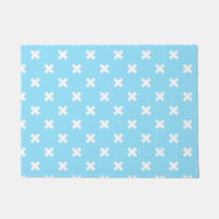 Croix blanche sur le bleu bébé