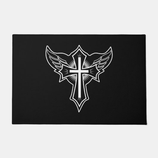 Paillasson Croix chrétienne (Devant)