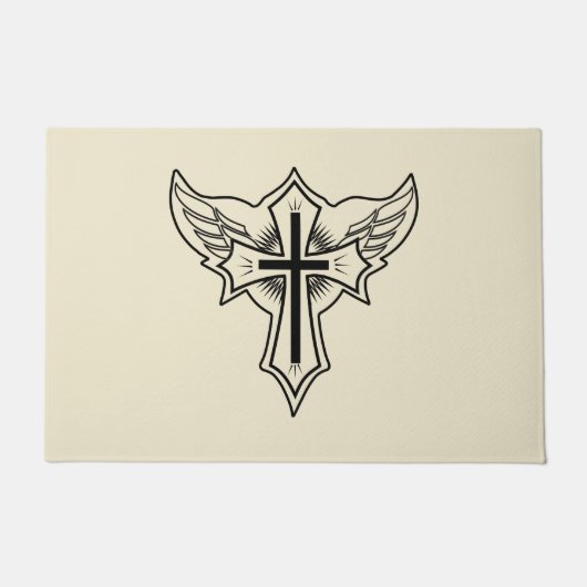Paillasson Croix chrétienne (Devant)
