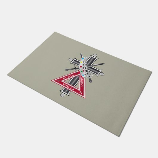 Paillasson Croix freemasonique (Incliné)