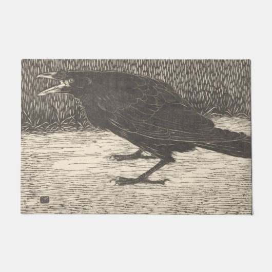Paillasson Crow hurlant (par Jan Mankes) (Devant)