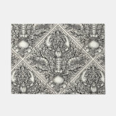 Paillasson Crustacéen en noir et blanc naturel (Devant)