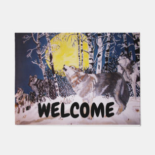 Paillasson CRY OF THE WOLF doormat