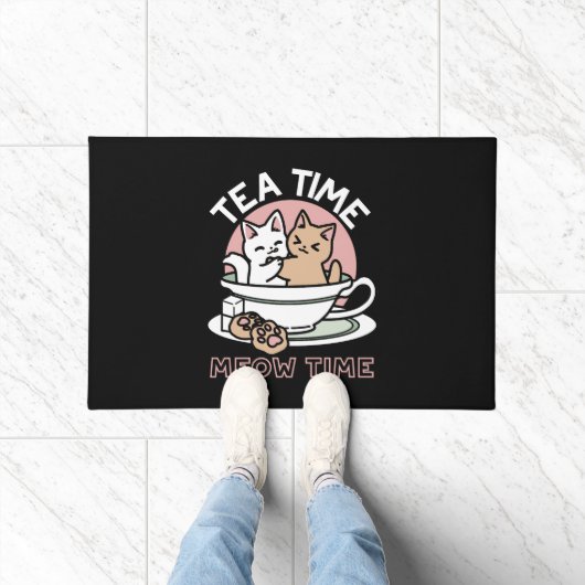 Paillasson Cuddin en coupe - Tea Time adorable (Intérieur)