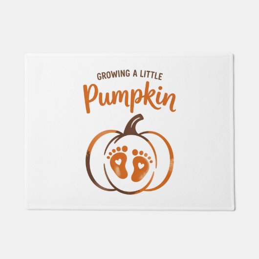 Paillasson Cultiver un peu Citrouille Chute drôle (Devant)