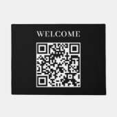 Paillasson Custom Black QR | Minimalist Welcome Display (Devant)