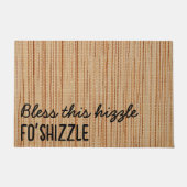 Paillasson Custom Bless Ce Hizzle Fo'Shizzle Funky Welcome (Devant)