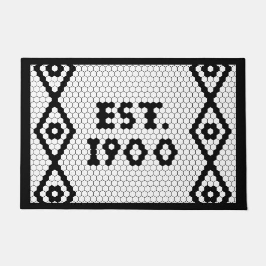 Paillasson Custom Etabli 1900 Hex Tile Doormat 3 (Devant)