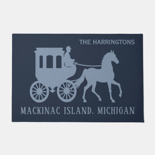 Paillasson Custom Name & Text Mackinac Island (Devant)