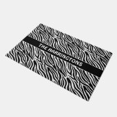 Paillasson Custom Name Zebra Pattern (Incliné)