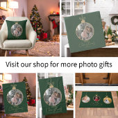 Paillasson custom photo collage Merry Christmas bauble