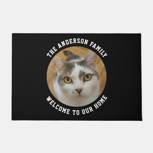 Paillasson Custom Photo Text Color Personalized (Devant)