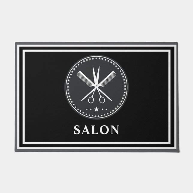 Paillasson Custom Stylish Hair Salons & Barbers           (Devant)