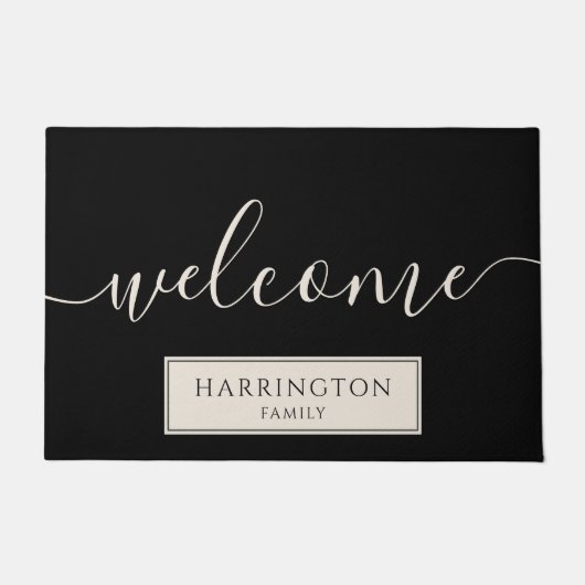 Paillasson Custom Welcome Family Name  Doormat (Devant)