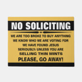 Paillasson Customisez vos propres aucun signe de (Devant)