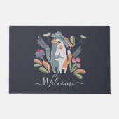 Paillasson Customized Podenco and Galgo Dog Together Navy (Devant)