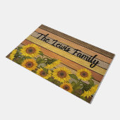 Paillasson Customized Sunflower Decor, Garden Mat (Incliné)