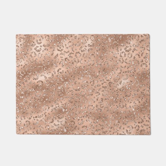 Paillasson Cute Black Cheetah Leopard Motif d'impression (Devant)