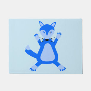 Paillasson Cute Blue Baby Boy Fox
