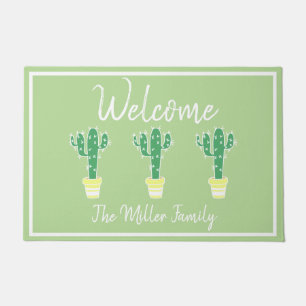 Paillasson Cute Cactus Pottis Cactus - Personnalisé
