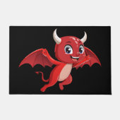 Paillasson Cute cartoon flying devil (Devant)