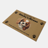 Paillasson Cute Cavalier King Charles Spaniel (Incliné)