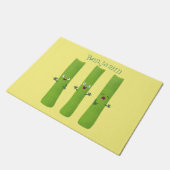 Paillasson Cute céleri bâtons trio caricature légumes (Incliné)