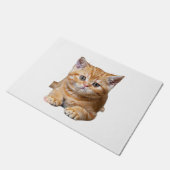 Paillasson Cute chaton orange avec points de suture orange fo (Incliné)