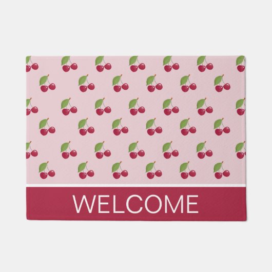 Paillasson Cute Cherry Pattern Welcome (Devant)