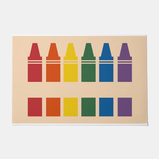 Paillasson Cute Crayons Doormat (Devant)