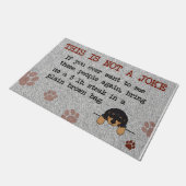 Paillasson Cute Dog This Is Not A Joke (Incliné)