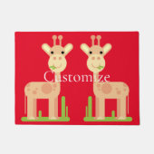 Paillasson Cute Giraffe Munching Thunder_Cove (Devant)