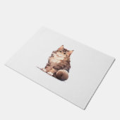 Paillasson Cute Kawaii Maine Coon Big Chat (Incliné)