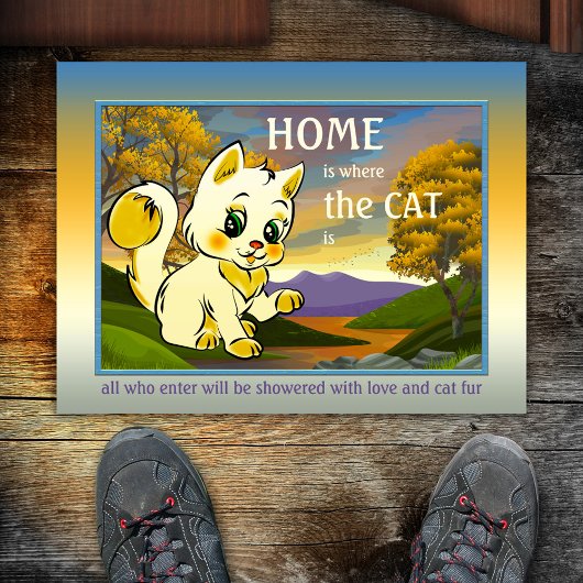 Paillasson Cute Kitty Funny Porte de chat