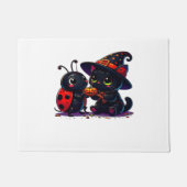 Paillasson Cute Ladybug et chat noir Halloween classique T-Sh (Devant)
