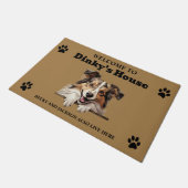 Paillasson Cute Shetland Sheepdog Photo (Incliné)