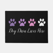 Paillasson Cute Trendy Funny Chien Diva Welcome Mats (Devant)