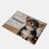Paillasson Cute Tri couleur Pembroke Welsh Corgi Chien Chien  (Incliné)