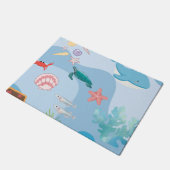 Paillasson Cute Under the Sea Friends-under-water thème (Incliné)
