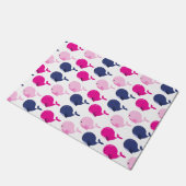 Paillasson Cute Whales, Pattern of Whales, Sea Animals (Incliné)