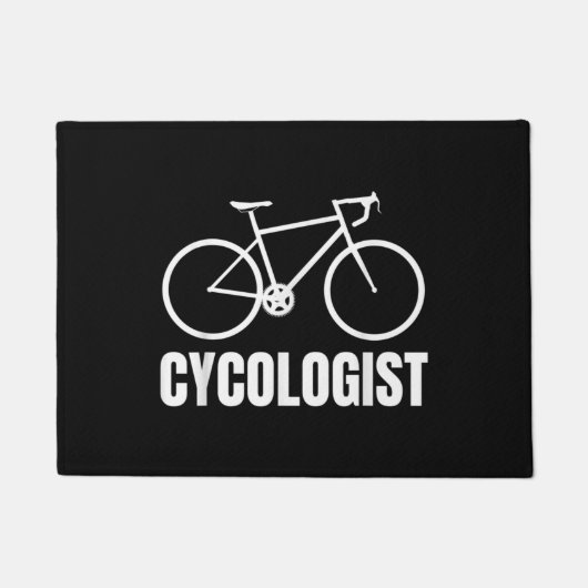 Paillasson Cycologist Funny Bicycle Bike Gift (Devant)