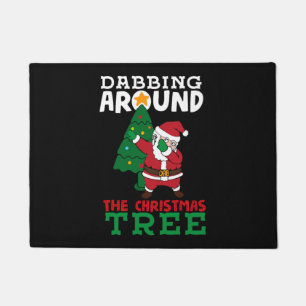 Paillasson Dabbing autour du dessin de Noël