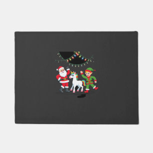 Paillasson Dabbing Père Noël Elfe Licorne Noël Enfants Garçon