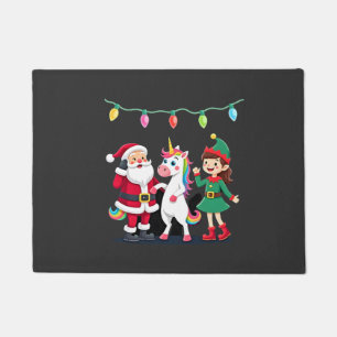 Paillasson Dabbing Santa Elfe Licorne Noël Enfants Garçons Ho