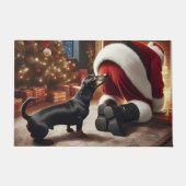 Paillasson Dachshund and Santa (Devant)